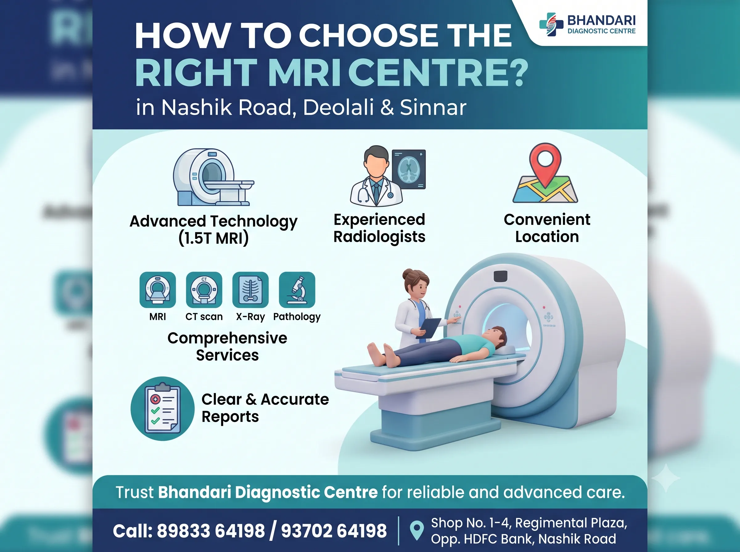 How to Choose the Right MRI Centre in Nashik Road, Deolali and Sinnar